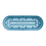 vibia campana balconnière 50cm bleu vintage